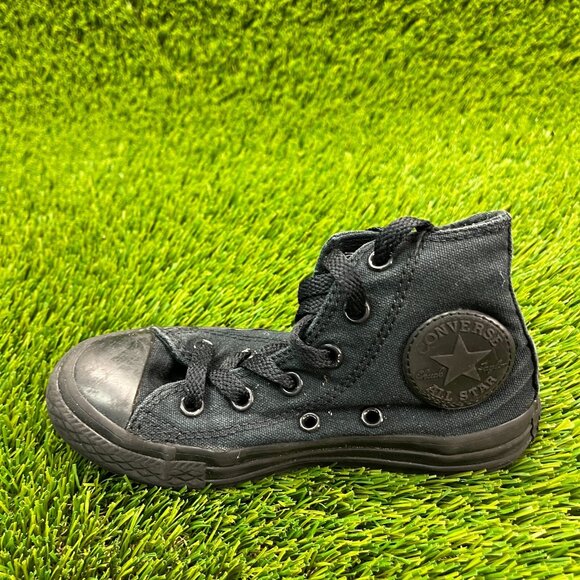 Converse Chuck Taylor All Star Kids Boys Size 11C Black Athletic Shoes Sneakers - Picture 2 of 9